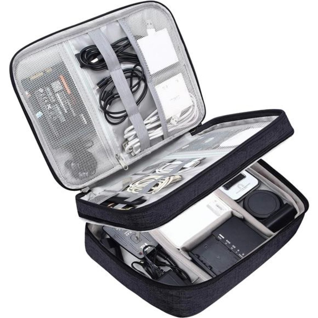 Electronic Bag Travel Cable Accessories Bag Waterproof Double Layer